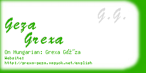 geza grexa business card